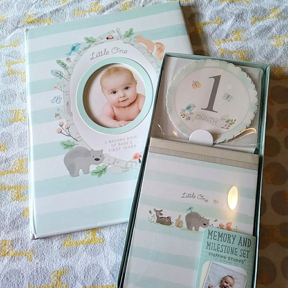 stepping stones baby's first memory book